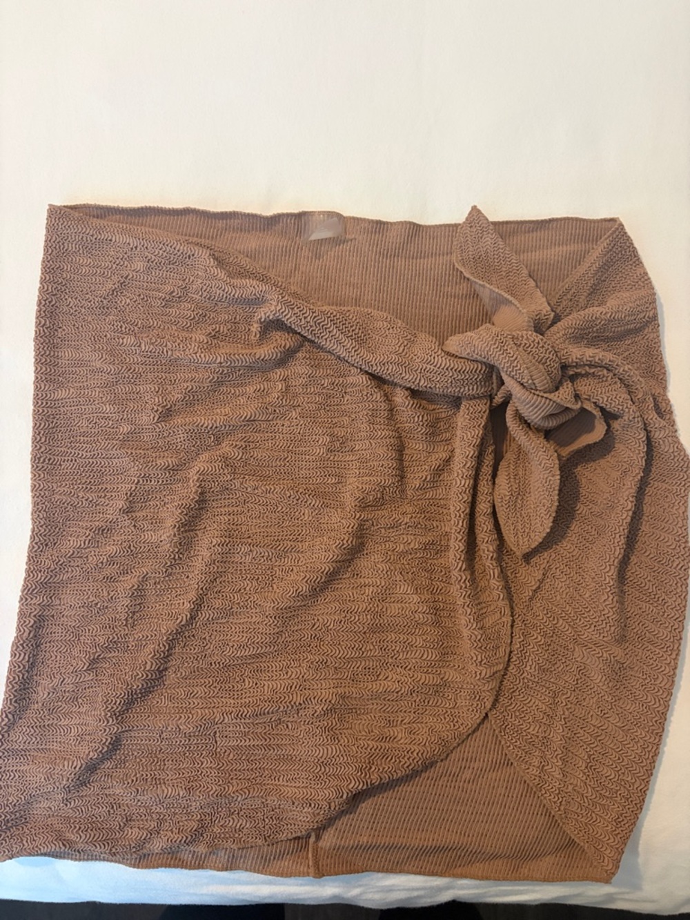 Monday Swimwear Brown Textured Swim Sarong